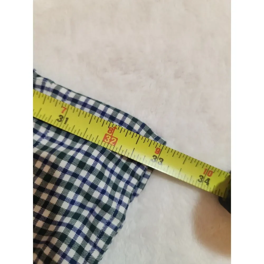 Polo Ralph Lauren Cotton Pony Shirt Mens Small Green Plaid Long Sleeve Preppy
